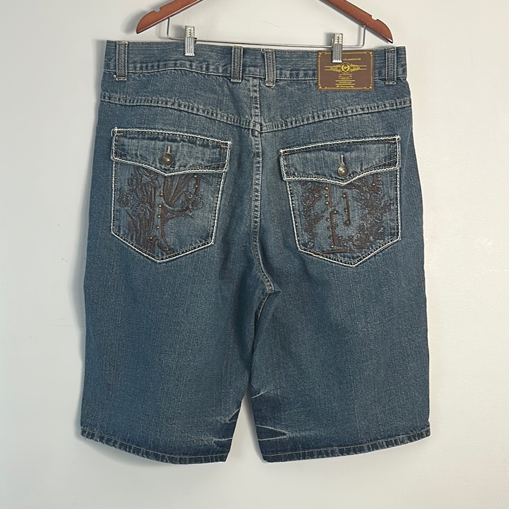 Phat Farm Blue Jean Shorts Relaxed Fit